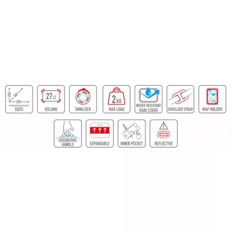 GIVI EA143 TANKLOCK – Bővíthető enduró tanktáska vízálló huzattal (21–27 L)