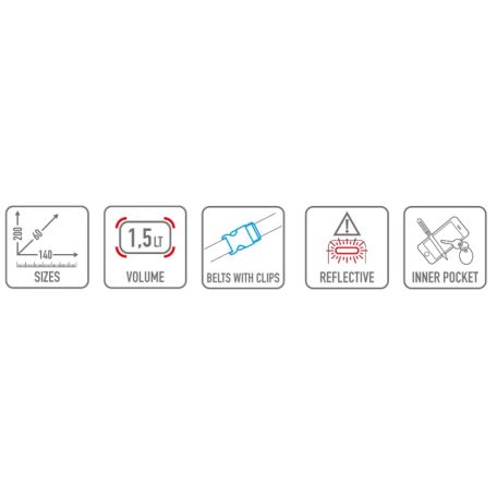 GIVI EASY09S S méretű motoros combtáska 1,5 liter – 20x14x6 cm, esővédővel