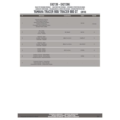 Kézvédő kiegészítő YAMAHA Tracer 900 / Tracer 900 GT (2018-2020) GIVI