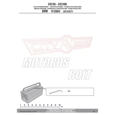 Kézvédő kiegészítő BMW F 800 GS Adventure (2013-2018) / BMW F 850 GS (2018-2020) / BMW S 1000 XR (2015-2019) / BMW R 1200 GS / Adventure (2014-2018) / BMW R 1250 GS / Adventure (19-24) GIVI