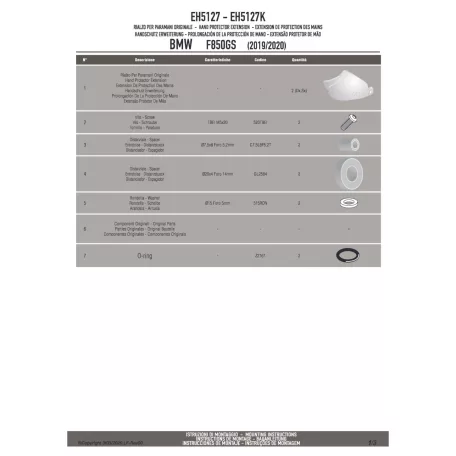 Kézvédő kiegészítő BMW F 850 GS (2019-2020) GIVI