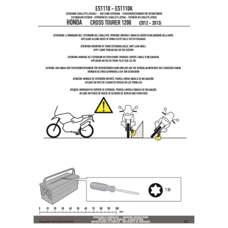 Oldalsztender talp HONDA Crosstourer 1200 / Crosstourer 1200 DCT (2012-2019) GIVI