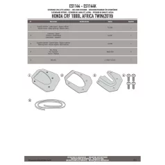   Oldalsztender talp HONDA CRF 1000 Africa Twin (2016-2017) GIVI