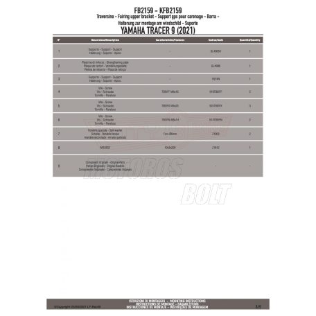 Oldalsztender talp YAMAHA Tracer 9 / Tracer 9 GT (21-24) GIVI