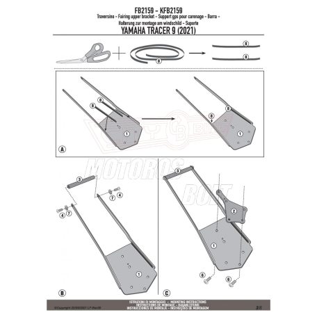 Oldalsztender talp YAMAHA Tracer 9 / Tracer 9 GT (21-24) GIVI