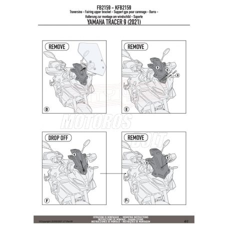 Oldalsztender talp YAMAHA Tracer 9 / Tracer 9 GT (21-24) GIVI