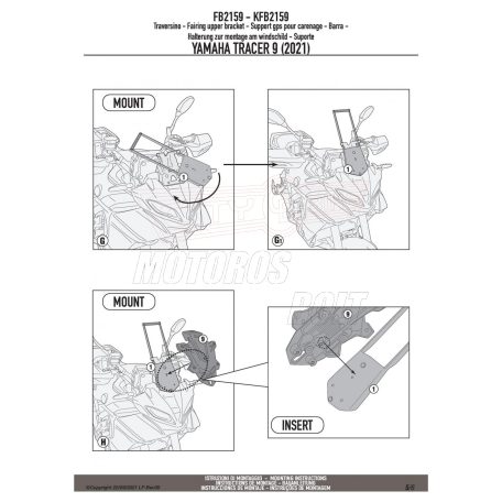Oldalsztender talp YAMAHA Tracer 9 / Tracer 9 GT (21-24) GIVI