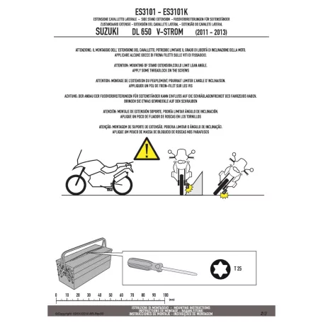 Oldalsztender talp GIVI ES3101
