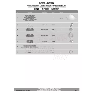   Oldalsztender talp BMW R 1250 GS (19 > 23) / R 1200 GS (13 > 18) GIVI