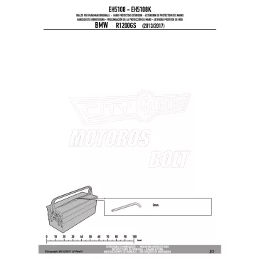   Oldalsztender talp BMW R 1250 GS (19 > 23) / R 1200 GS (13 > 18) GIVI