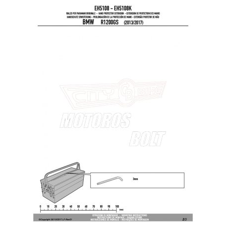Oldalsztender talp BMW R 1250 GS (19 > 23) / R 1200 GS (13 > 18) GIVI