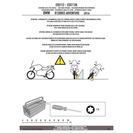 Oldalsztender talp BMW R 1250 GS Adventure (19-24) GIVI