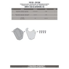 Oldalsztender talp BMW R 1250 GS Adventure (19-24) GIVI