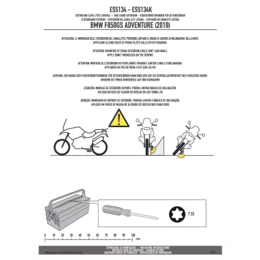 Oldalsztender talp BMW F 850 GS Adventure (19-23) GIVI