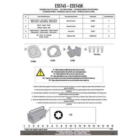 Oldalsztender talp BMW F 900 GS (2024-2025) GIVI
