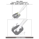 Oldalsztender talp TRIUMPH Tiger 800 / 800 XC / 800 XR (2011-2017) GIVI