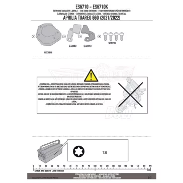 Oldalsztender talp APRILIA Tuareg 660 (21 > 26) GIVI