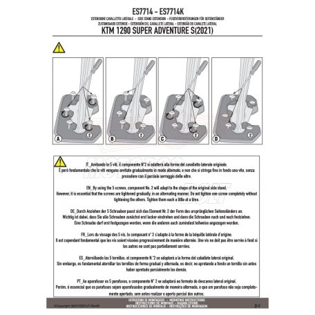 Oldalsztender talp KTM 1290 Super Adventure S (21 > 23) GIVI