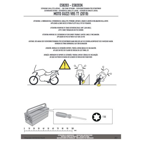 Oldalsztender talp MOTO GUZZI V85 TT (2019) GIVI