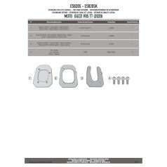 Oldalsztender talp MOTO GUZZI V85 TT (2020-2023) GIVI