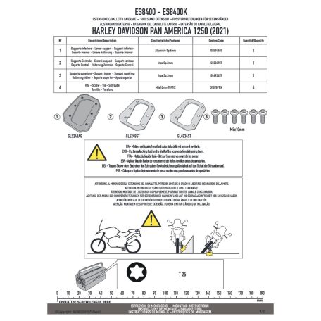 Oldalsztender talp GIVI ES8400