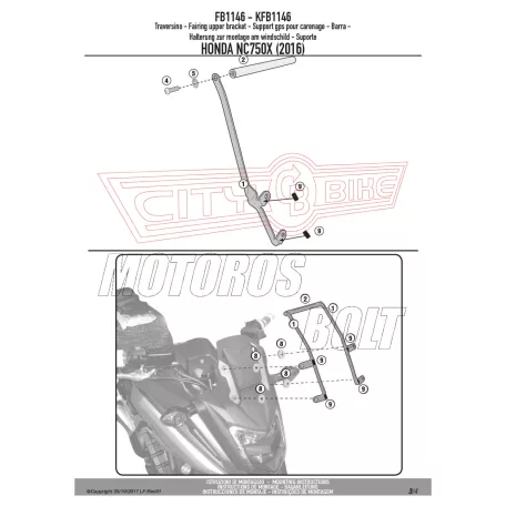 Givi GPS / telefon tartó konzol HONDA NC750X (16-20) GIVI