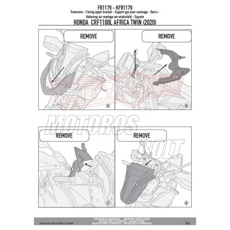 Givi GPS / telefon tartó konzol HONDA CRF 1100L Africa Twin (2020-2023) GIVI