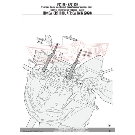 Givi GPS / telefon tartó konzol HONDA CRF 1100L Africa Twin (2020-2023) GIVI