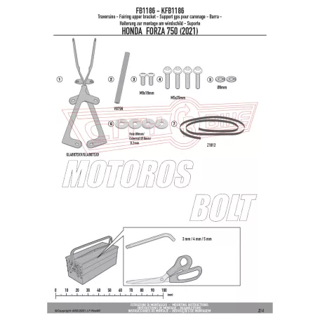 Givi GPS / telefon tartó konzol HONDA Forza 750 (2021-2024) GIVI