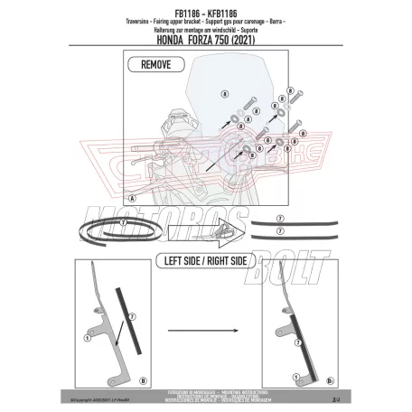 Givi GPS / telefon tartó konzol HONDA Forza 750 (2021-2024) GIVI