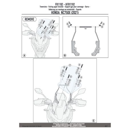 Givi GPS / telefon tartó konzol HONDA NC 750 X (2021-2024) GIVI