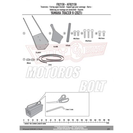 Givi GPS / telefon tartó konzol YAMAHA Tracer 9 / Tracer 9 GT (2021-2024) GIVI