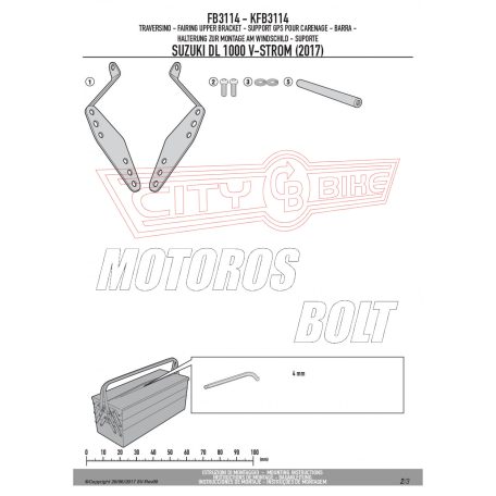 Givi GPS / telefon tartó konzol SUZUKI DL 1000 V-Strom (2014-2016) / DL 1000 V-Strom (2017-2019) GIVI