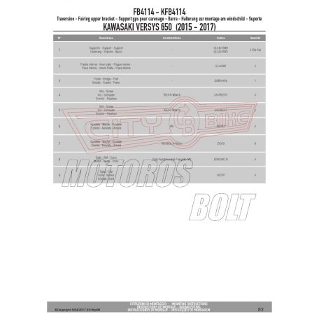 Givi GPS / telefon tartó konzol KAWASAKI Versys 650 (2015-2021) GIVI