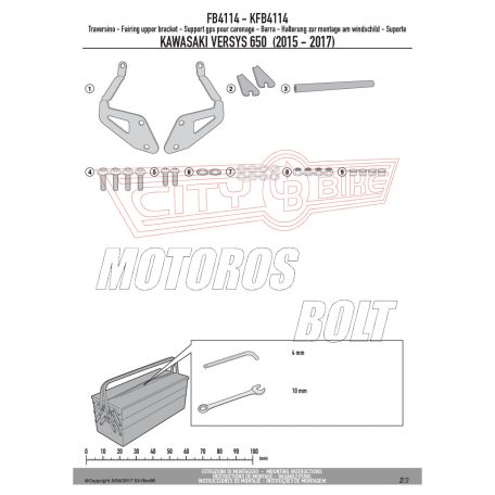 Givi GPS / telefon tartó konzol KAWASAKI Versys 650 (2015-2021) GIVI