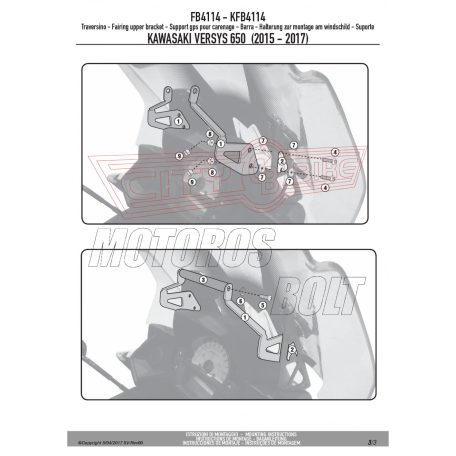 Givi GPS / telefon tartó konzol KAWASAKI Versys 650 (2015-2021) GIVI