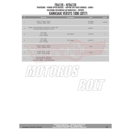 Givi GPS / telefon tartó konzol KAWASAKI Versys 1000 (2017-2018) GIVI
