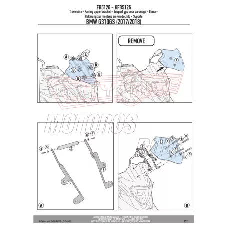 Givi GPS / telefon tartó konzol BMW G 310 GS (2017-2024) GIVI