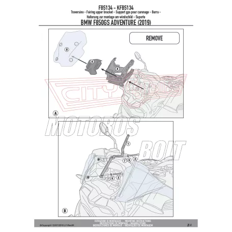 Givi GPS / telefon tartó konzol BMW F 850 GS Adventure (2019-2021) GIVI