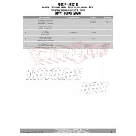 Givi GPS / telefon tartó konzol BMW F 900 XR (2020-2025) GIVI