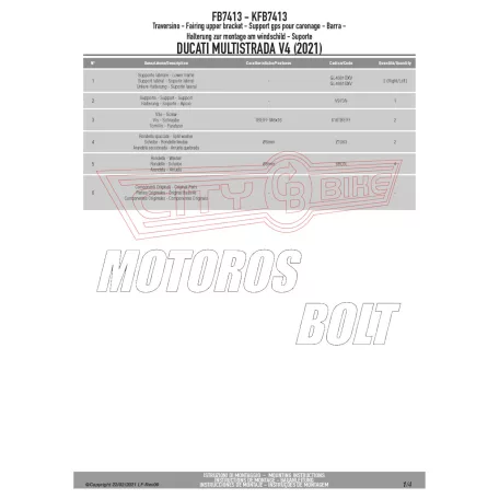 Givi GPS / telefon tartó konzol Ducati Multistrada V4 (2021-2024) Ducati V4 S (2021-2024)GIVI