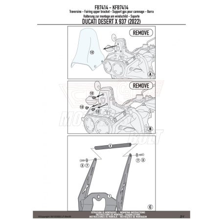 Givi GPS / telefon tartó konzol DUCATI Desert X 937 (22-24) GIVI