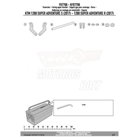 Givi GPS / telefon tartó konzol KTM 1290 Super Adventure R (2017-2024) / KTM 1290 Super Adventure S (2017-2024) GIVI