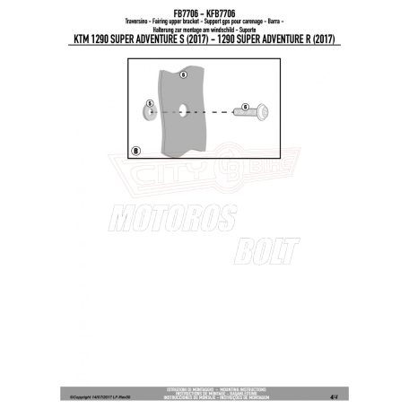 Givi GPS / telefon tartó konzol KTM 1290 Super Adventure R (2017-2024) / KTM 1290 Super Adventure S (2017-2024) GIVI