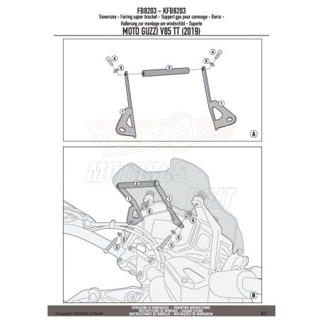 Givi GPS / telefon tartó konzol MOTO GUZZI V85 TT (19 > 23) GIVI