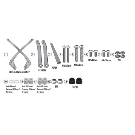 Givi GPS / telefon tartó konzol BENELLI TRK702 (2023-2025), BENELLI TRK702 X (2023-2025) GIVI