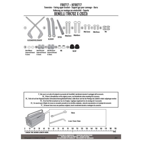 Givi GPS / telefon tartó konzol BENELLI TRK702 (2023-2025), BENELLI TRK702 X (2023-2025) GIVI