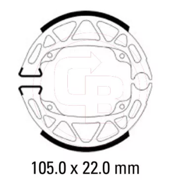 Fékpofa PIAGGIO ZIP, ZIP SP (FERODO)