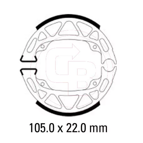 Fékpofa PIAGGIO ZIP, ZIP SP (FERODO)