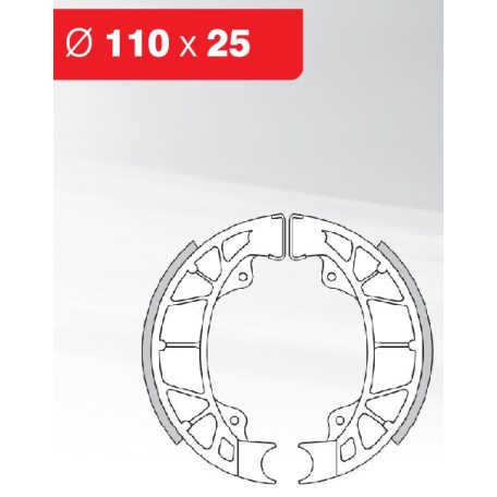 Fékpofa PIAGGIO NRG,TYPHOON, RUNNER 50 (Brenta)